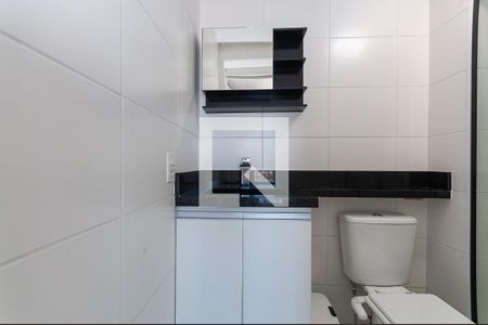 Banheiro da Suíte de apartamento à venda com 1 quarto, 30m² em Bom Retiro, São Paulo