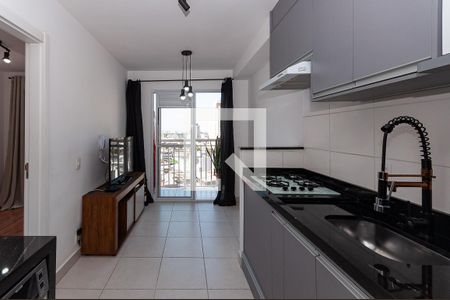 Cozinha de apartamento à venda com 1 quarto, 30m² em Bom Retiro, São Paulo
