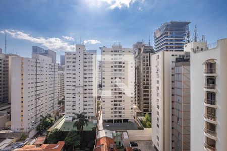Sala - Vista Varanda de apartamento para alugar com 1 quarto, 45m² em Cerqueira César, São Paulo