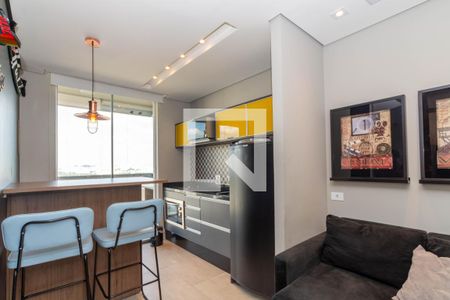 Sala/Cozinha de apartamento para alugar com 1 quarto, 41m² em Vila Augusta, Guarulhos
