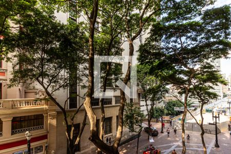 Varanda - Vista de apartamento à venda com 1 quarto, 52m² em Centro, São Paulo