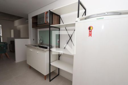 Estúdio - cozinha de kitnet/studio para alugar com 1 quarto, 31m² em Centro Histórico de São Paulo, São Paulo