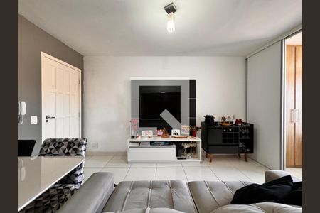 Sala de apartamento à venda com 1 quarto, 38m² em Parque São Vicente, Santo André