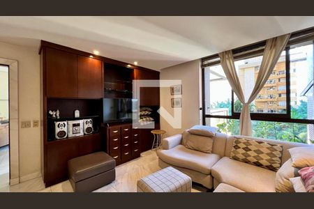 Sala de apartamento à venda com 4 quartos, 250m² em Lourdes, Belo Horizonte