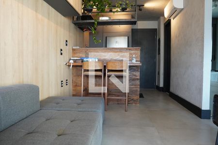 Sala de apartamento para alugar com 1 quarto, 47m² em Paraíso, São Paulo