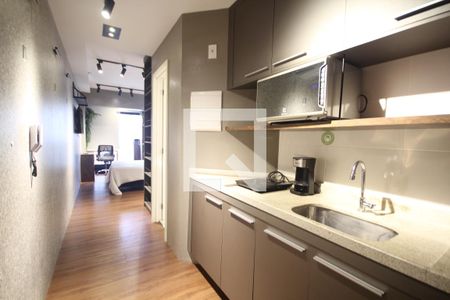 Cozinha de kitnet/studio para alugar com 1 quarto, 26m² em Vila Mariana, São Paulo