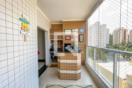 Varanda Gourmet de apartamento à venda com 3 quartos, 102m² em Baeta Neves, São Bernardo do Campo