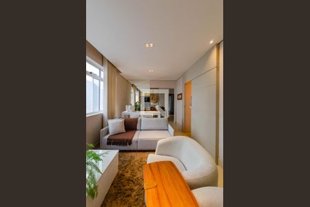 Sala de apartamento à venda com 4 quartos, 128m² em Coracao de Jesus, Belo Horizonte