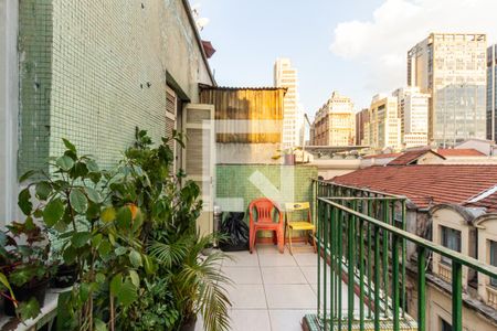Varanda de apartamento à venda com 3 quartos, 98m² em Centro Histórico de São Paulo, São Paulo