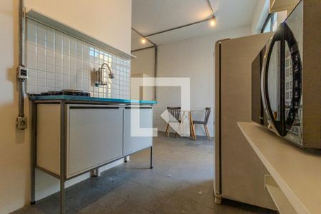 Cozinha de kitnet/studio para alugar com 1 quarto, 46m² em República, São Paulo