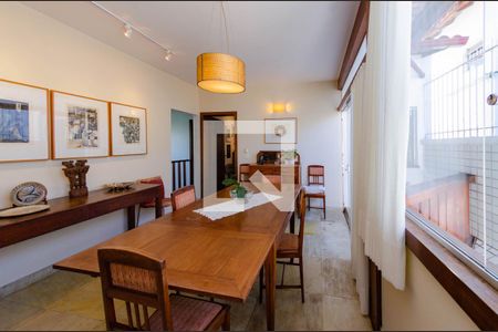 Sala de jantar de casa à venda com 4 quartos, 392m² em Serra, Belo Horizonte