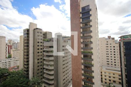 Vista da Sala de apartamento à venda com 2 quartos, 119m² em Lourdes, Belo Horizonte