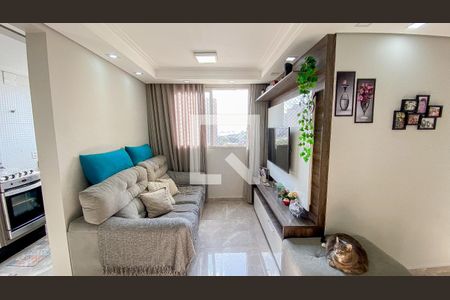 Sala - Sala de Jantar de apartamento à venda com 2 quartos, 49m² em Vila Homero Thon, Santo André