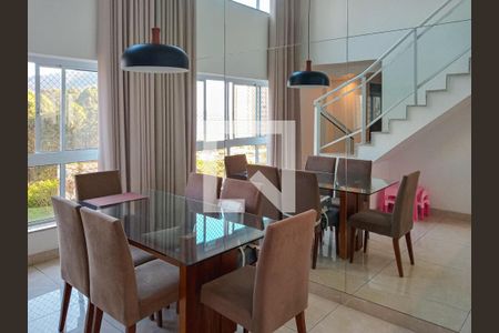 Sala de Jantar de apartamento à venda com 3 quartos, 120m² em Alphaville Nova Lima, Nova Lima