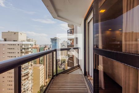 Varanda da Sala de apartamento para alugar com 2 quartos, 120m² em Jardins, São Paulo