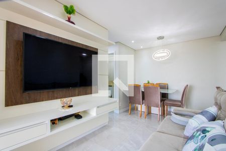 Sala de apartamento à venda com 2 quartos, 68m² em Vila Apiai, Santo André