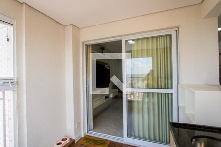 Varanda da sala de apartamento à venda com 2 quartos, 68m² em Vila Apiai, Santo André