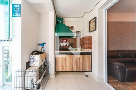 Varanda Gourmet de apartamento à venda com 2 quartos, 75m² em Centro, Santo André