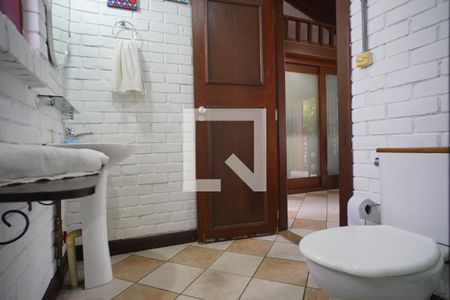 Banheiro  de kitnet/studio para alugar com 1 quarto, 30m² em Lagoa Pequena, Florianópolis