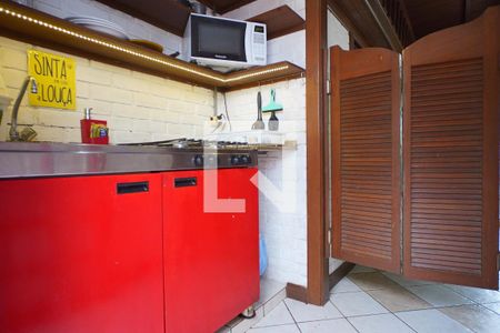 Cozinha  de kitnet/studio para alugar com 1 quarto, 30m² em Lagoa Pequena, Florianópolis