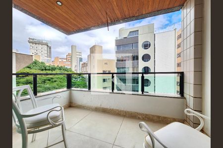 Varanda da Sala de apartamento à venda com 2 quartos, 115m² em Anchieta, Belo Horizonte