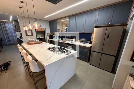 Sala - Cozinha Gourmet de casa de condomínio para alugar com 3 quartos, 254m² em Distrito de Bonfim Paulista, Ribeirão Preto