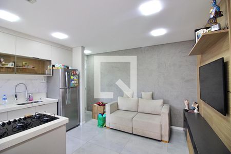 Sala/Cozinha de apartamento à venda com 2 quartos, 50m² em Vila Santa Angelina, São Bernardo do Campo