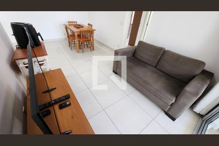 Detalhe Sala de apartamento para alugar com 2 quartos, 65m² em José Menino, Santos