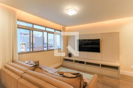 Sala  de apartamento à venda com 4 quartos, 130m² em Brooklin Paulista, São Paulo