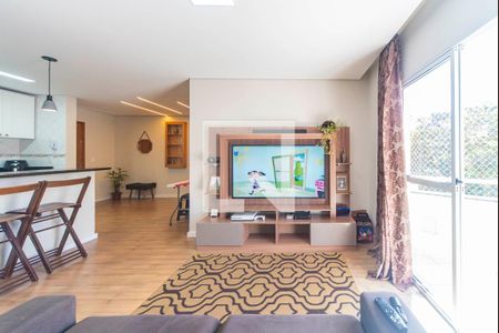 Sala de apartamento à venda com 3 quartos, 100m² em Vila Marina, Santo André