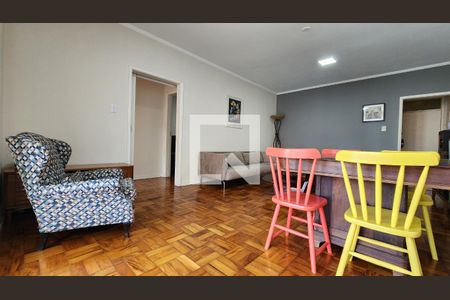 Sala de apartamento para alugar com 3 quartos, 100m² em Pompéia, Santos