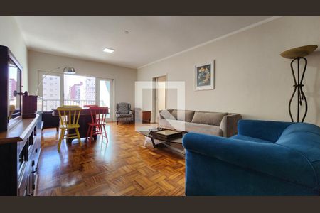 Sala de apartamento para alugar com 3 quartos, 100m² em Pompéia, Santos