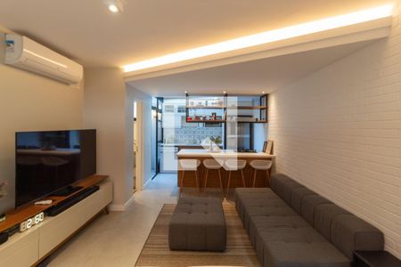Sala de Estar de casa de condomínio à venda com 2 quartos, 100m² em Brooklin Paulista, São Paulo