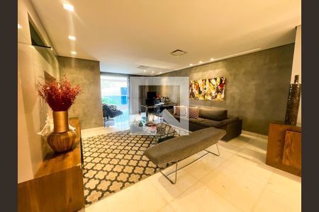 sala  de apartamento à venda com 4 quartos, 178m² em Santo Agostinho, Belo Horizonte