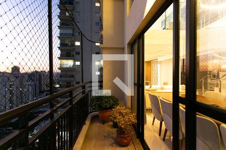 Varanda da Sala 1 de apartamento à venda com 4 quartos, 379m² em Tatuapé, São Paulo