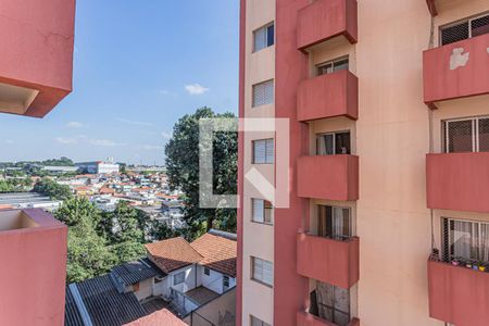 Vista varanda sala de apartamento à venda com 2 quartos, 59m² em Vila Mangalot, São Paulo