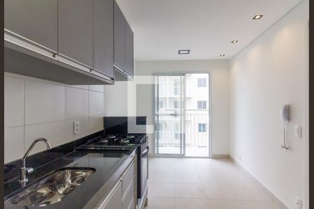 Cozinha de apartamento à venda com 1 quarto, 31m² em Bom Retiro, São Paulo