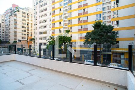 Varanda do Quarto de apartamento para alugar com 1 quarto, 52m² em Consolação, São Paulo