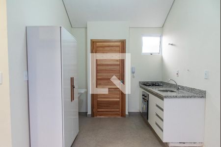 Sala e cozinha de casa para alugar com 1 quarto, 32m² em Vila Dom Pedro I, São Paulo