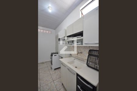 Cozinha e Área de Serviço de casa para alugar com 1 quarto, 32m² em Vila Nova Carolina, São Paulo