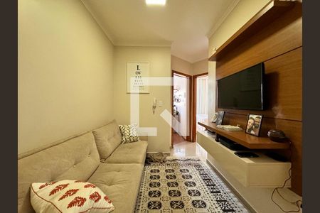 Sala de apartamento à venda com 2 quartos, 49m² em Vila Eldízia, Santo André