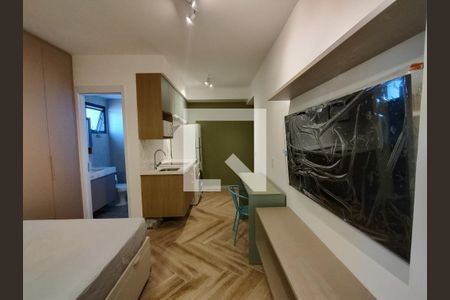 Sala de kitnet/studio para alugar com 1 quarto, 25m² em Brooklin Paulista, São Paulo