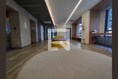 Hall de entrada de kitnet/studio para alugar com 1 quarto, 25m² em Brooklin Paulista, São Paulo