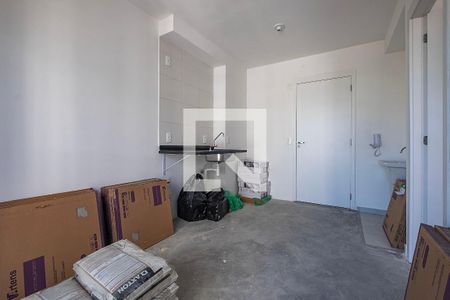 Sala/Cozinha de kitnet/studio para alugar com 1 quarto, 27m² em Pinheiros, São Paulo