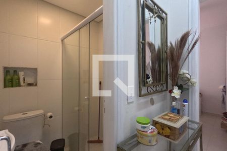 Corredor entre quartos, banheiro e a cozinha de casa para alugar com 2 quartos, 100m² em Aparecida, Santos