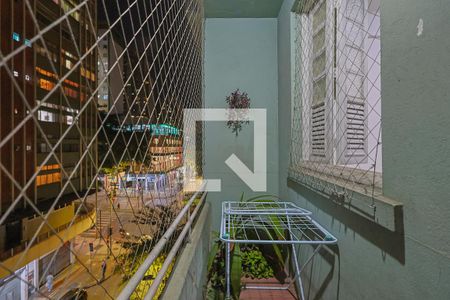 Varanda da sala    de apartamento à venda com 2 quartos, 51m² em Centro, Belo Horizonte