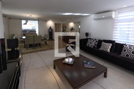 Sala de estar e jantar de apartamento para alugar com 3 quartos, 166m² em Gonzaga, Santos