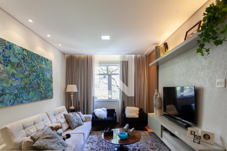 Sala  de apartamento à venda com 3 quartos, 127m² em Funcionários, Belo Horizonte