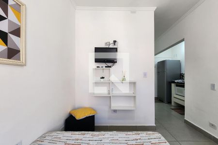 Sala - Quarto de kitnet/studio para alugar com 1 quarto, 40m² em Campanário, Taboão da Serra