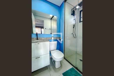 Banheiro de kitnet/studio à venda com 1 quarto, 27m² em Ipiranga, São Paulo